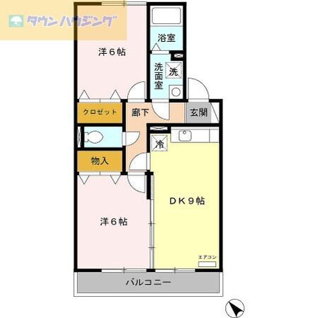 プレジオ参番館の物件間取画像